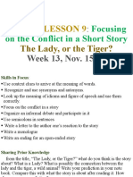 WHLP Grade 9, Lesson 9 The Lady, or The Tiger