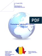 Formulare, Declaratii Fiscale 2011