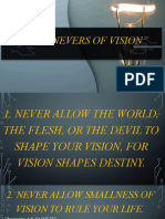 7 NEVERS OF VISION