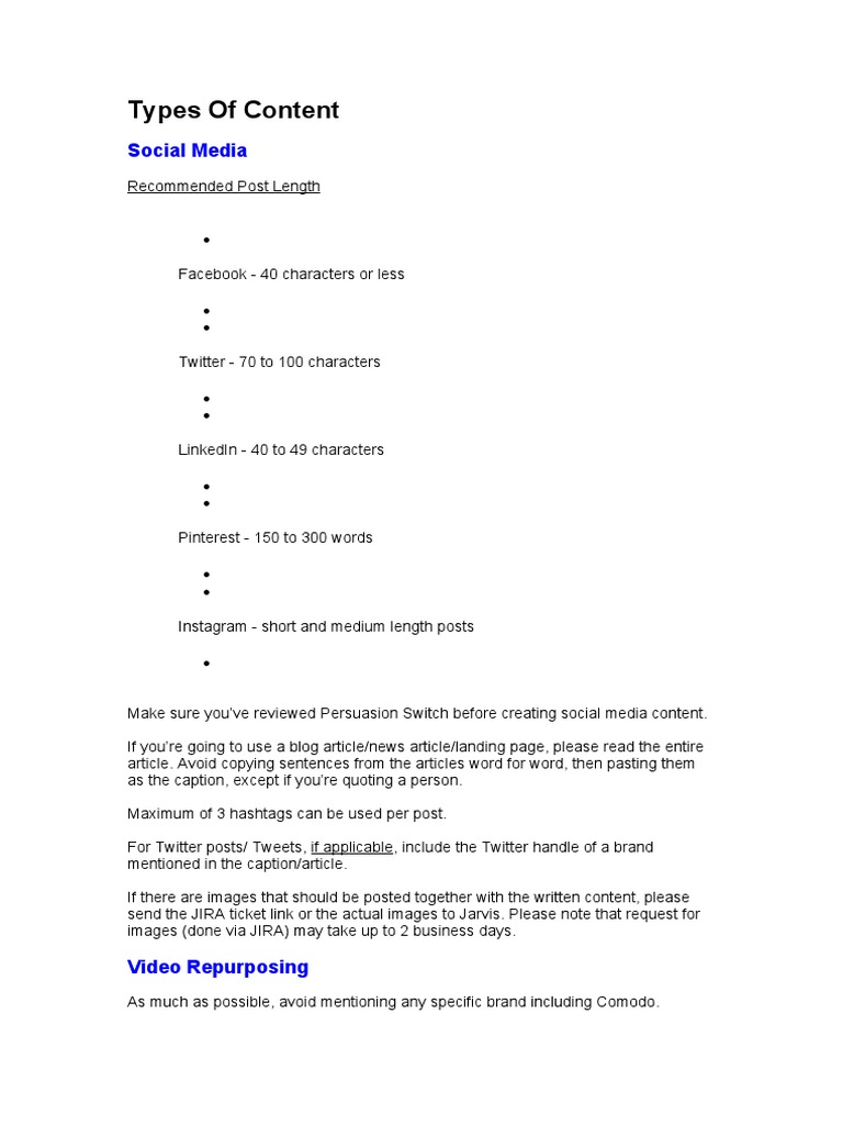 Content Writing Guidelines for Blogs | PDF | Search Engine Optimization ...