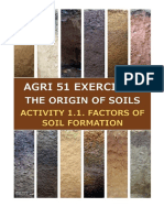Activity 1.1 Factors of Soil Formation