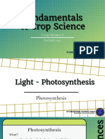 Fundamentals Fundamentals Fundamentals of Crop Science of Crop Science of Crop Science