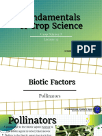 Fundamentals Fundamentals Fundamentals of Crop Science of Crop Science of Crop Science