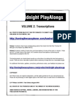 Pete Thomas - The Midnight PlayAlongs Vol.2 (Eb, BB, C, Bass)