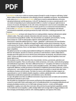 GLOBAL ISSUES Riassunto