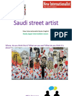 Saudi Street Artist: New Internationalist Easier English