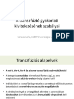 DR - Simon Zsófia - A Transzfúzió Gyakorlati Kivitelezésének Szabályai