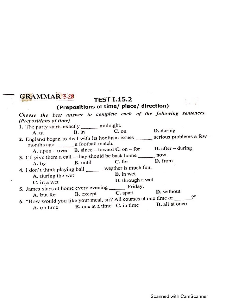 Grammar 3.28 | PDF