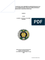 Pendapatan Peternak] Analisis Faktor yang Mempengaruhi Pendapatan Peternak Kerbau