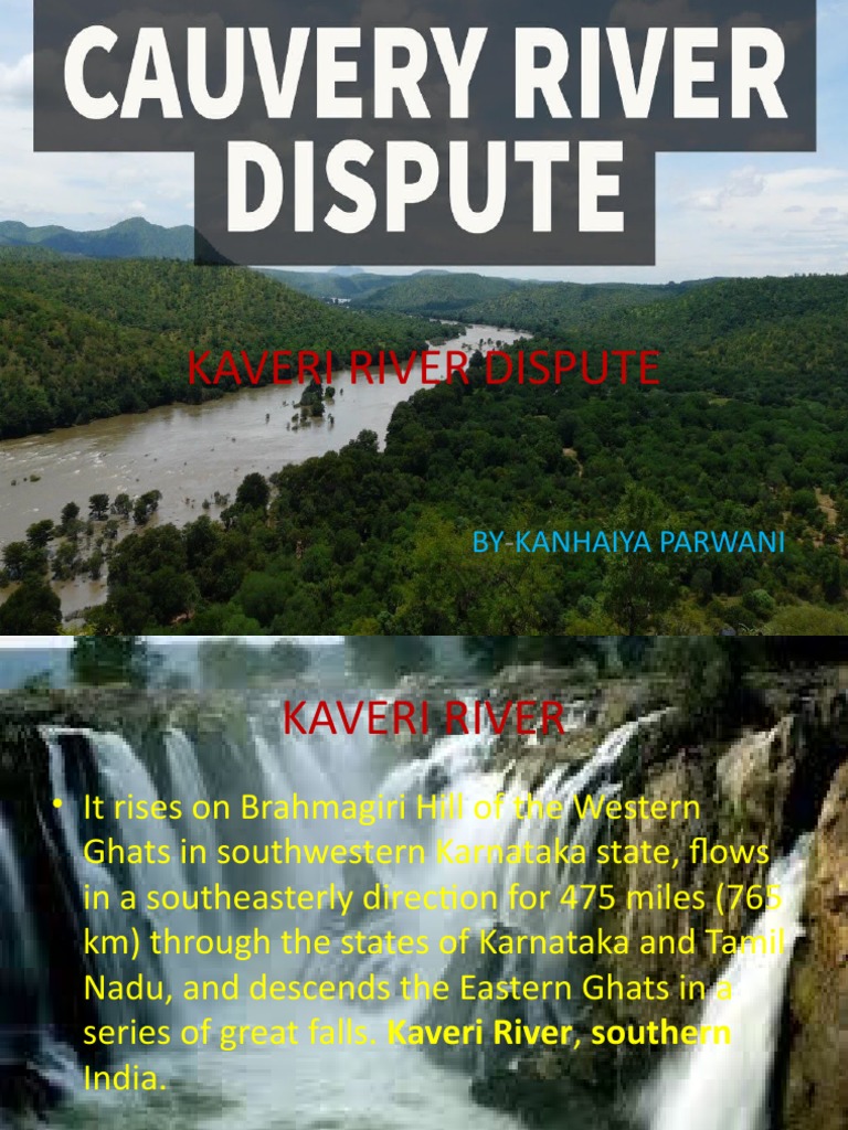 Kaveri River Dispute Pdf Government