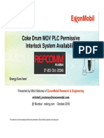 Coke Drum MOV PLC Permissive Interlock System Availability Moloney ExxonMobil DCU Mumbai 2016
