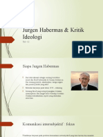 Jurgen Habermas & Kritik Ideologi