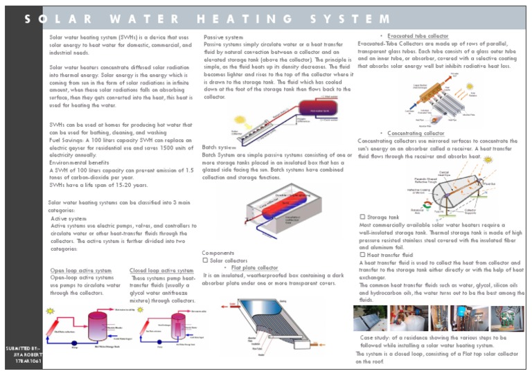 Solar Water Heating System | PDF | Water Heating | Solar Energy