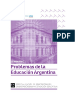 UNLA Programa Problemas de La Educación Argentina