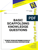 Basic Scaffolding Question Answers