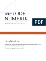 METODE NUMERIK 01 - Pendahuluan