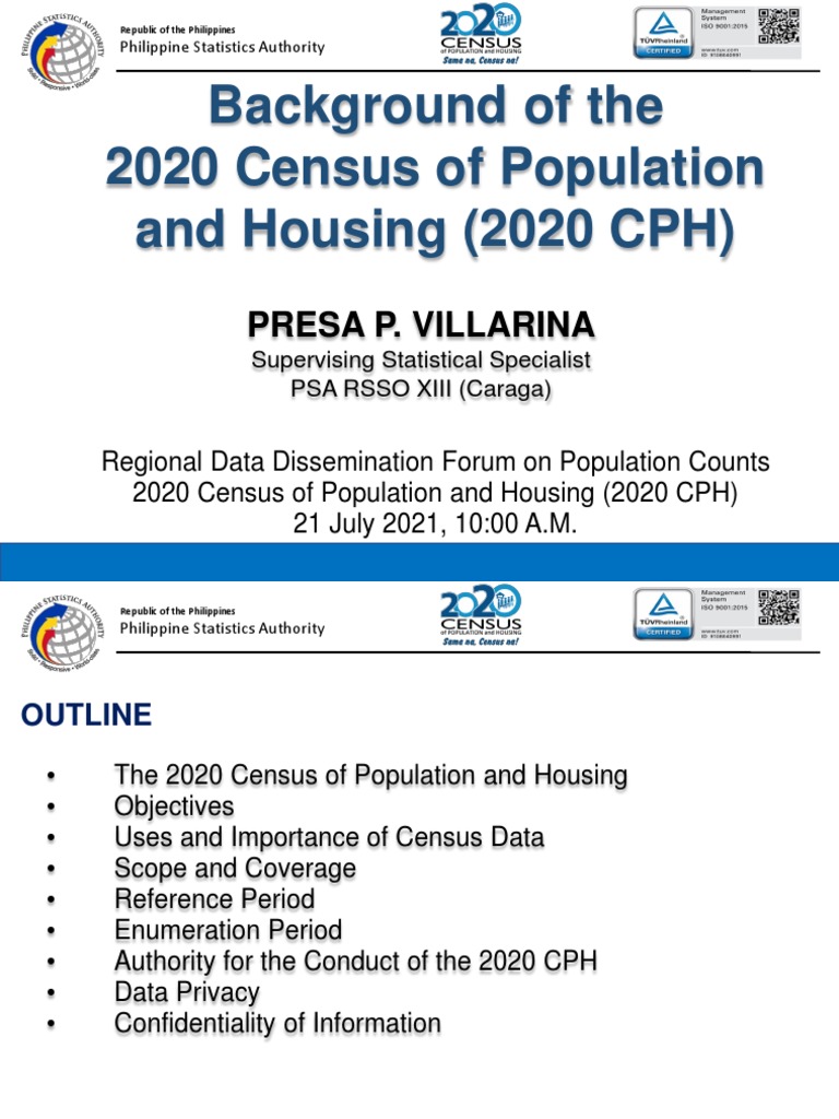 Providing Insights Into the 2020 Census of Population and Housing in the Philippines PDF