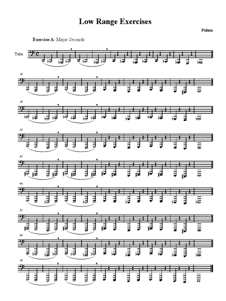 A. Interval Exercises Tuba PDF
