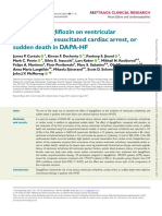 Dapagliflozin Reduces Risk of Ventricular Arrhythmias and Sudden Death in Heart Failure Patients