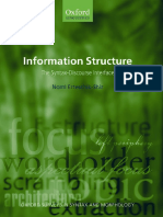 Info Structure The Syntax-Discourse Interface