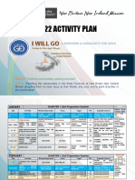 2022 Activity Plan: & Empower A Community For Jesus