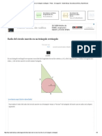 Radio Del Círculo Inscrito en Un Triángulo Rectángulo - Retos - Divulgación - Matemáticas Secundaria (ESO) y Bachillerato