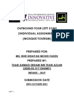 Outbound Tour (DTT 2144) (Individual Assignment) (Mosque Tourism)