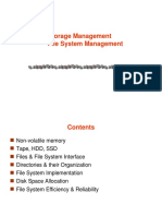 Lecture 7: Storage Management File System Management