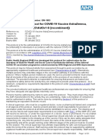 National Protocol For Covid-19 Vaccine Astrazeneca, (Chadox1-S (Recombinant) )