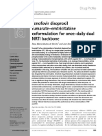 Tenofovir Disoproxil Fumarate-Emtricitabine Coformulation For Once-Daily Dual NRTI Backbone