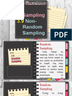 FT 602 - Random Sampling - Non-Random Sampling