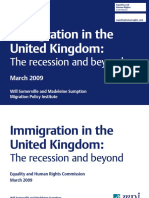 Immigration in The UK The Recession and Beyond