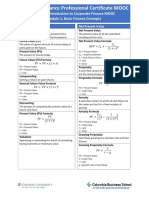 Basic Finance Formulas