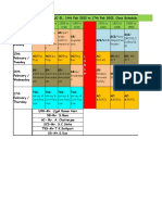 Date & RUTUC Class Schedule 14th-17th Feb 2022