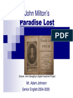 Paradise Lost Paradise Lost Paradise Lost Paradise Lost: John Milton's