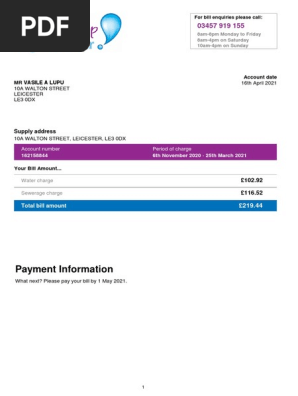 Water Bill