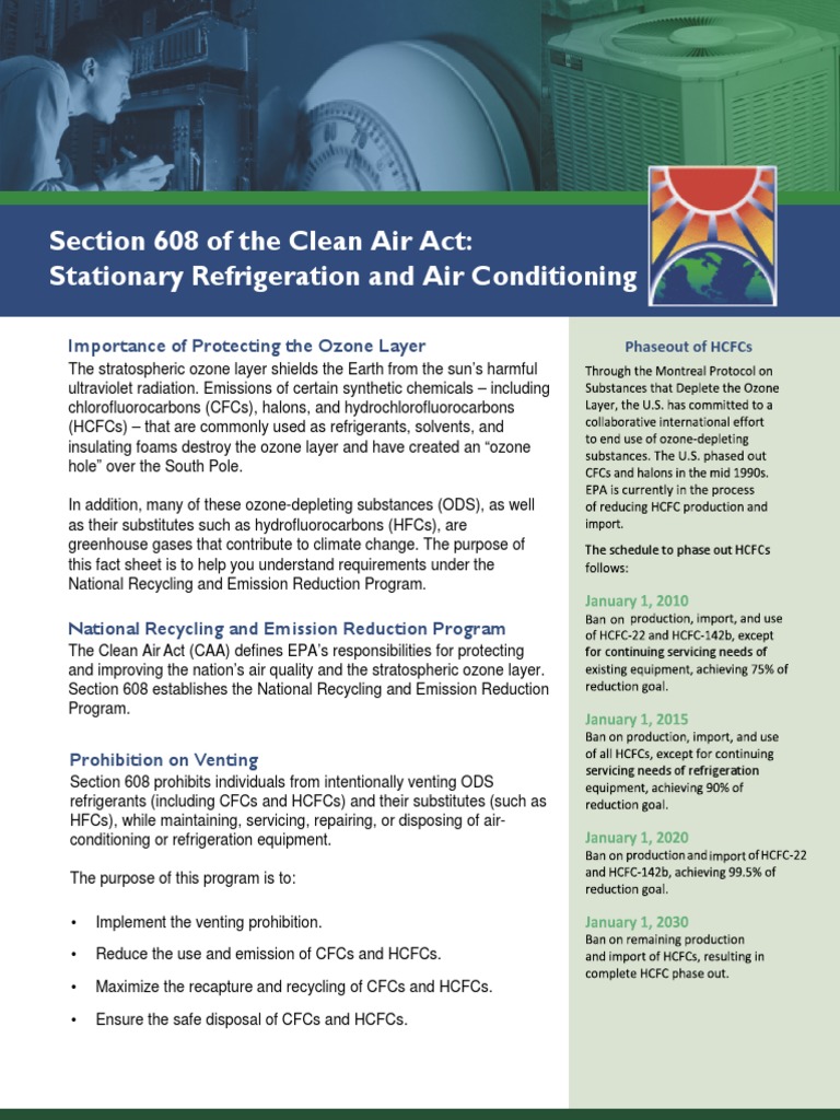 Section 608: HCFC Phaseout Guidelines | PDF | Chlorofluorocarbon ...