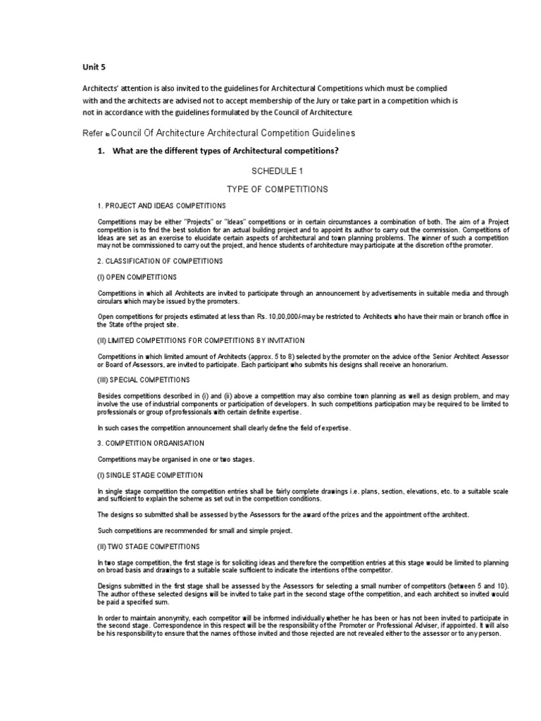 PreviousQuestions 2 2 Competition Guidelines | PDF | Architect ...