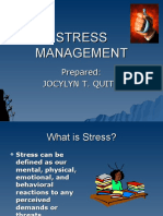 Stress Management Report