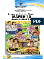 Learning Activity Sheet: Mapeh 10