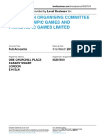 THE LONDON ORGANISING COMMITTEE OF THE OLYMPIC GAMES AND PARALYMPIC GAMES LIMITED - Company Accounts From Level Business