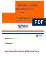 CH 2 Machining Operations and Machine Tool - Handout