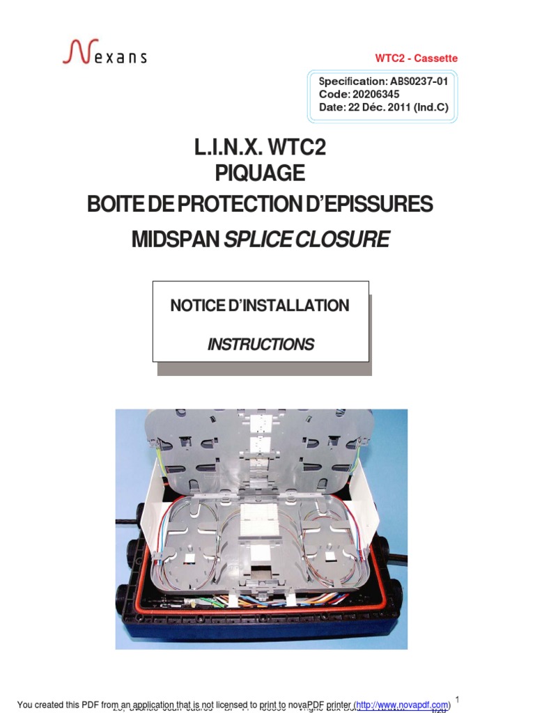 WTC2 Cassette Installation Guide | PDF | Optical Fiber | Screw