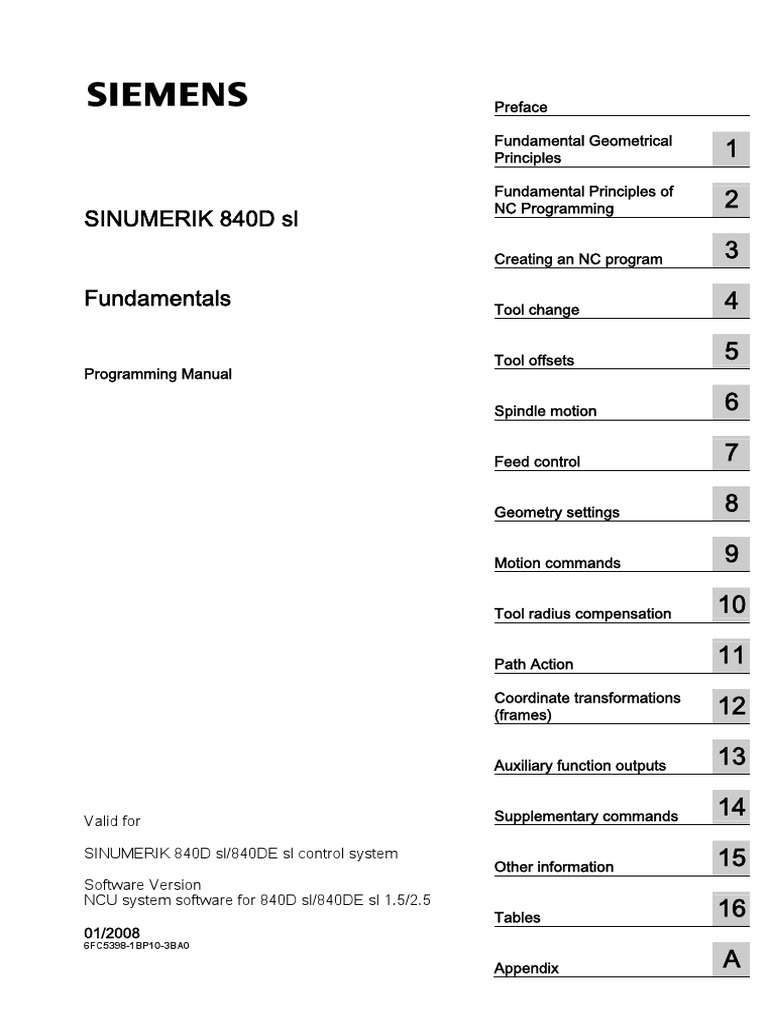 PDF Programming Manual Fundamentals Siemens | PDF | Cartesian ...