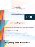 Preposition: (Functional-Notional Approach)