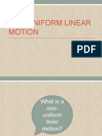 Non-Uniform Linear Motion