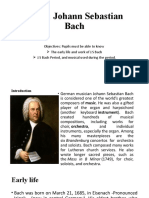 Topic: Johann Sebastian Bach