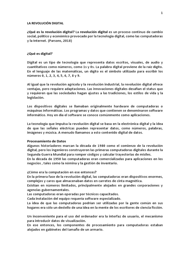 La Revolucion Digital | PDF | Computación en la nube | Internet