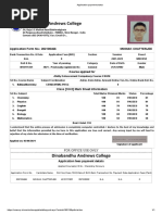 Dinabandhu Andrews College: Application Form No.: 202100466 Moinak Chatterjee