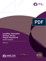 LeasePlan Information Services' Service Support Department